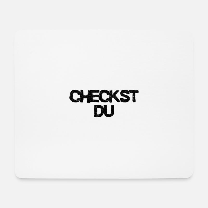 Checkst Du - Jugendwort  - Mousepad (Querformat) - Weiß