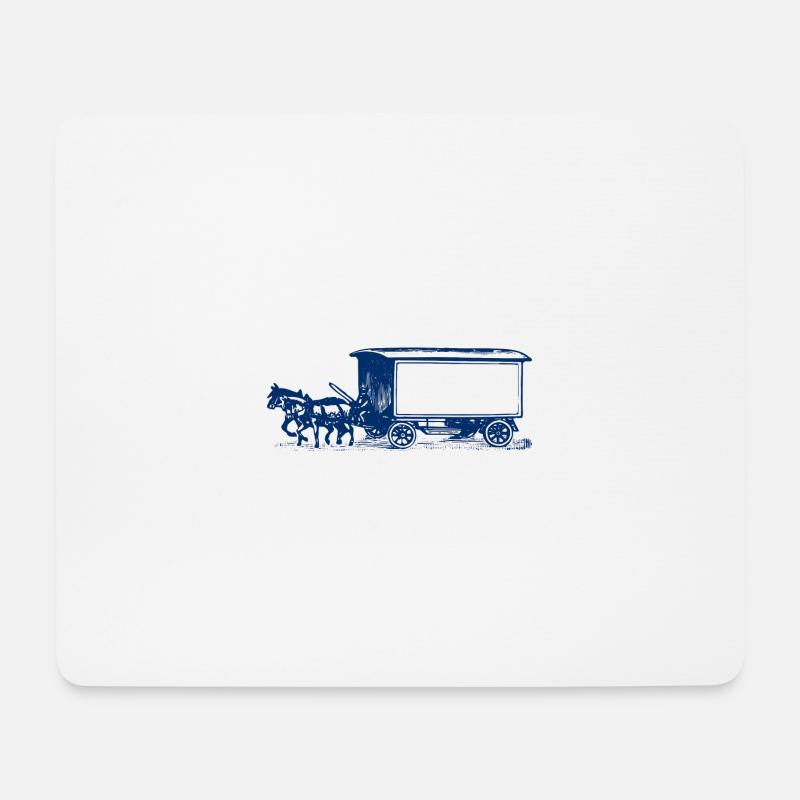 Pferde - Mousepad (Querformat) - Weiß