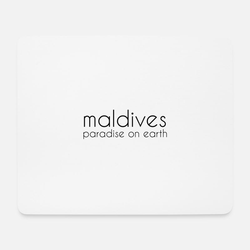 Maldives - Mousepad (Querformat) - Weiß