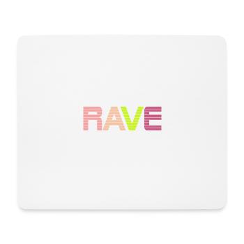 Rave - Mousepad (Querformat) - Weiß - Vorne
