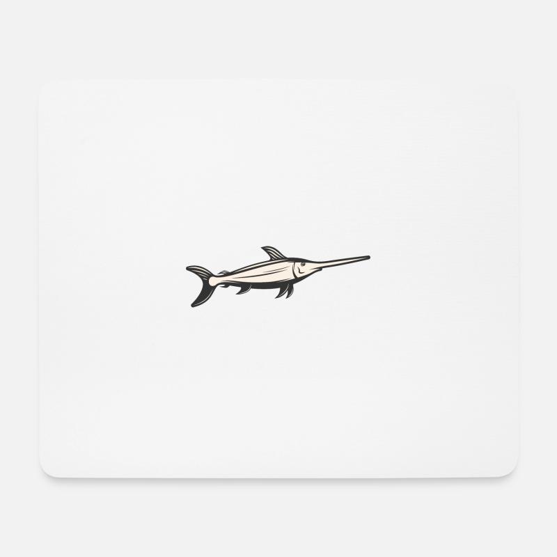 Meerestiere - Mousepad (Querformat) - Weiß
