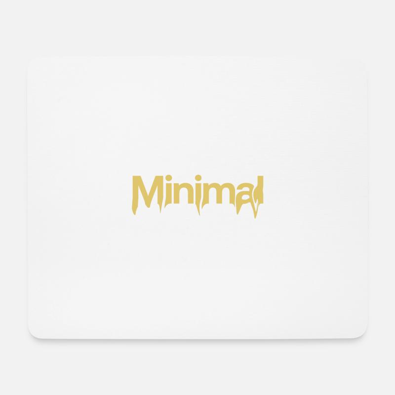 Minimal Orange - Mouse Pad (horizontal) - white