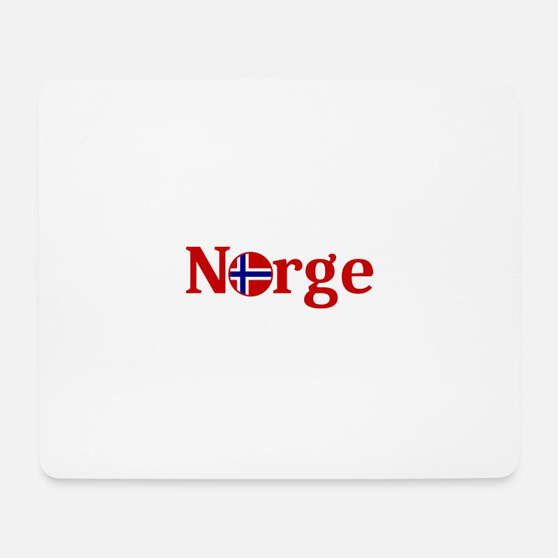 Norwegen Norge - Mousepad (Querformat) - Weiß