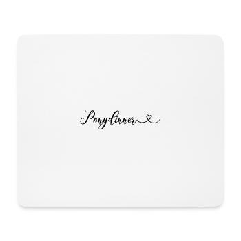 Ponydinner - Mousepad (Querformat) - Weiß - Vorne