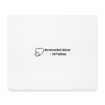 Heart Work Deluxe - Édition 24h/24 et 7j/7 - Tapis de souris (format paysage) - blanc - Devant