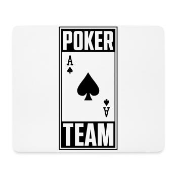 poker team pik - Mousepad (Querformat) - Weiß - Vorne