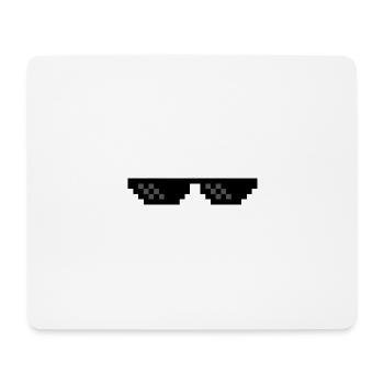 Brille - Mousepad (Querformat) - Weiß - Vorne