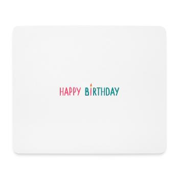 Geburtstag - Mousepad (Querformat) - Weiß - Vorne