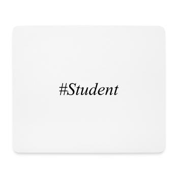 #Student Logo Noir - Tapis de souris (format paysage) - blanc - Devant