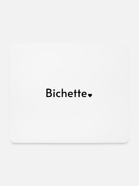 Bichette - Tapis de souris (format paysage) - blanc