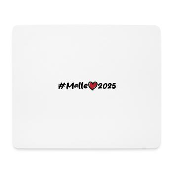 Malle 2025 Heart - Mouse Pad (horizontal) - white - Front