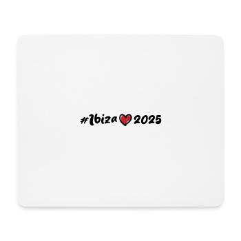 Ibiza 2025 Heart - Mouse Pad (horizontal) - white - Front