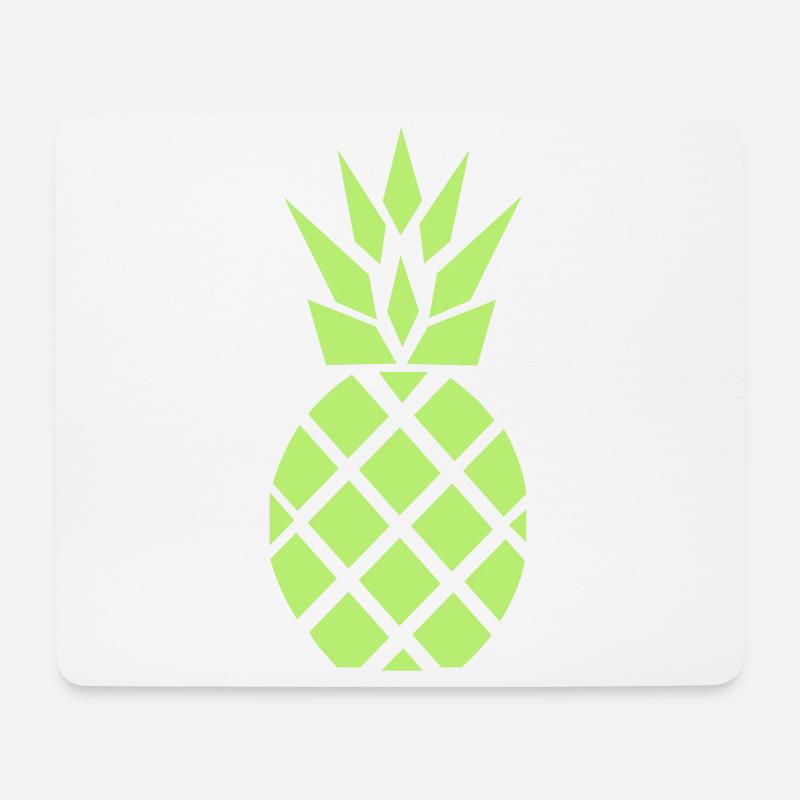Ananas neon pineapple - Mousepad (Querformat) - Weiß