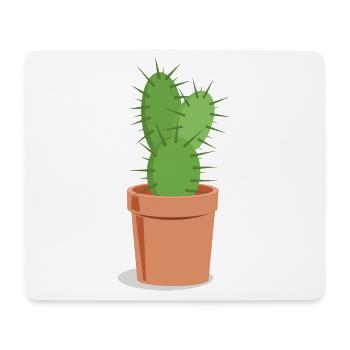 Pieksiger Kaktus - Mousepad (Querformat) - Weiß - Vorne