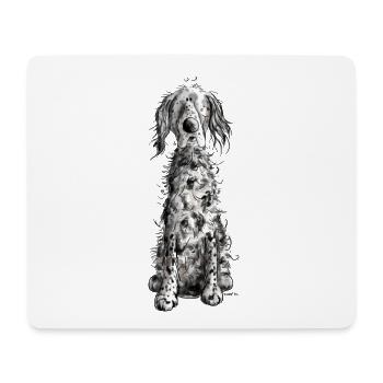 Lustiger Englischer Setter I Hunde Comic Geschenk - Mousepad (Querformat) - Weiß - Vorne