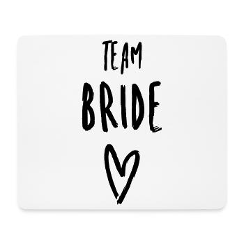 Team Bride Heart Bachelorette Party Bridal Shower - Mouse Pad (horizontal) - white - Front