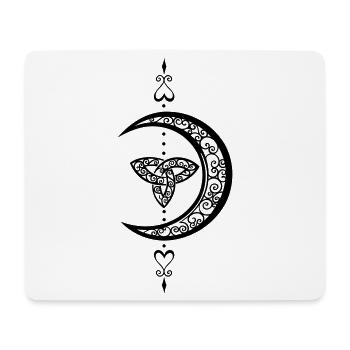 Mond Celtic Trinity Lune - Tapis de souris (format paysage) - blanc - Devant