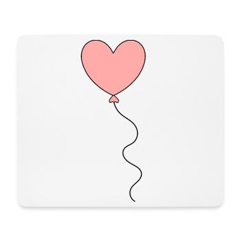 pink heart pink red hearts gift Valentine's Day - Mouse Pad (horizontal) - white - Front