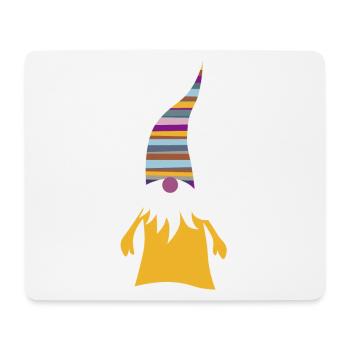 Wichtel Streifen Weihnachten skandinavisch Deko - Mousepad (Querformat) - Weiß - Vorne