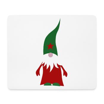Wichtel rot Weihnachten Zwerg Advent Bart - Mousepad (Querformat) - Weiß - Vorne