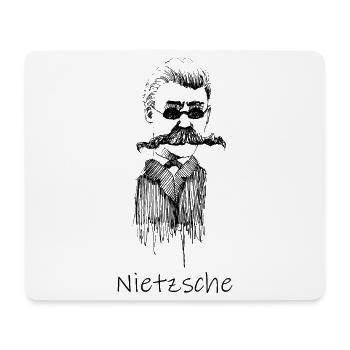 Nietzsche - Tapis de souris (format paysage) - blanc - Devant