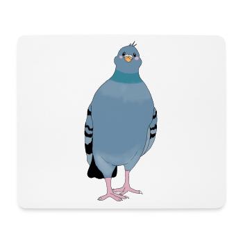 Taube - Mousepad (Querformat) - Weiß - Vorne