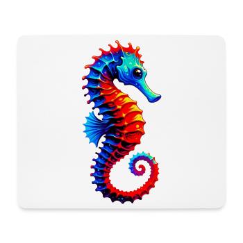 Hippocampe - Tapis de souris (format paysage) - blanc - Devant