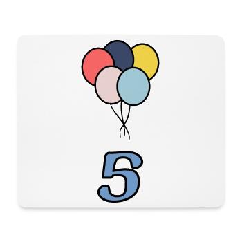 5. ANNIVERSARY. 5 YEARS. 5th ANNIVERSARY - Mouse Pad (horizontal) - white - Front