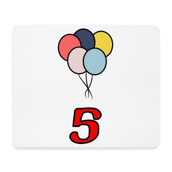 5. ANNIVERSARY. 5 YEARS. 5th ANNIVERSARY - Mouse Pad (horizontal) - white - Front