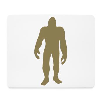 Bigfoot Silhouette minimalistisch Märchen - Mousepad (Querformat) - Weiß - Vorne