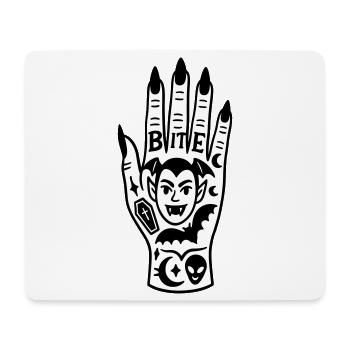 Vampire Hand - Mouse Pad (horizontal) - white - Front