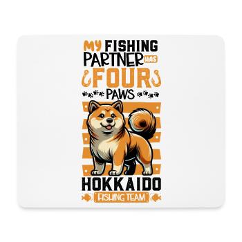 Angeln und Hovawart - Mousepad (Querformat) - Weiß - Vorne