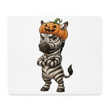 Grimmiges Zebra Halloween Schmollen Arme - Mousepad (Querformat) - Weiß - Vorne