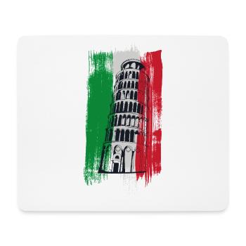 Leaning Tower of Pisa – Italian Icon - Mouse Pad (horizontal) - white - Front