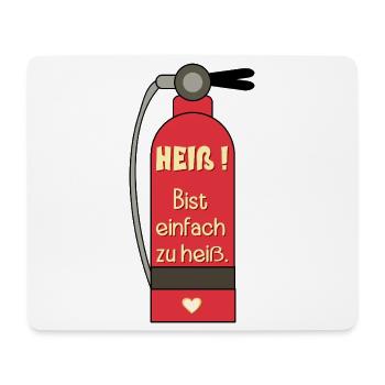 Extincteur pour la Saint-Valentin - Tapis de souris (format paysage) - blanc - Devant
