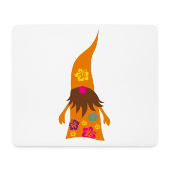 Noël moche et moche à Hawaï, barbe cool et amusante - Tapis de souris (format paysage) - blanc - Devant