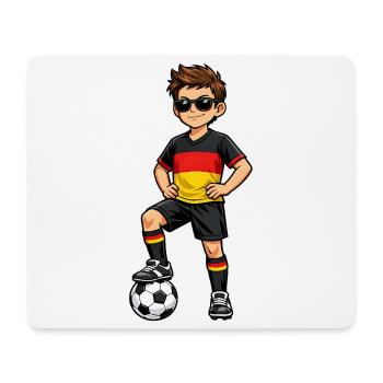 Soccer Boy Germany Fan German Flag - Mouse Pad (horizontal) - white - Front