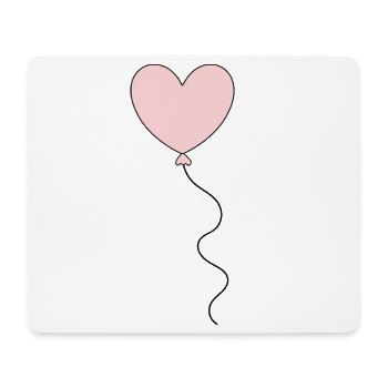 Valentinstag Pink Heart, Valentinstag - Mousepad (Querformat) - Weiß - Vorne
