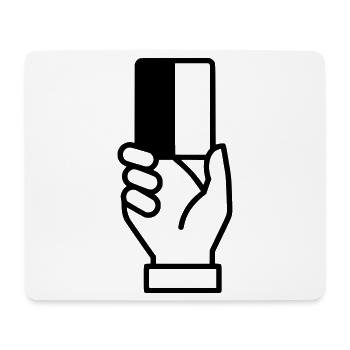 Vecteur d’expulsion de cartes arbitres - Tapis de souris (format paysage) - blanc - Devant