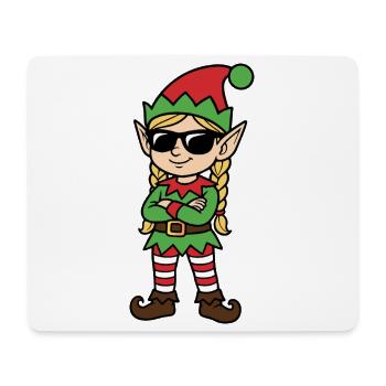 Red Green Rebel Elf - Mouse Pad (horizontal) - white - Front