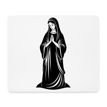 La Vierge Marie priant - Tapis de souris (format paysage) - blanc - Devant