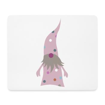 Wichtel Punkte Weihnachten Deko Zwerg Dots skandi - Mousepad (Querformat) - Weiß - Vorne
