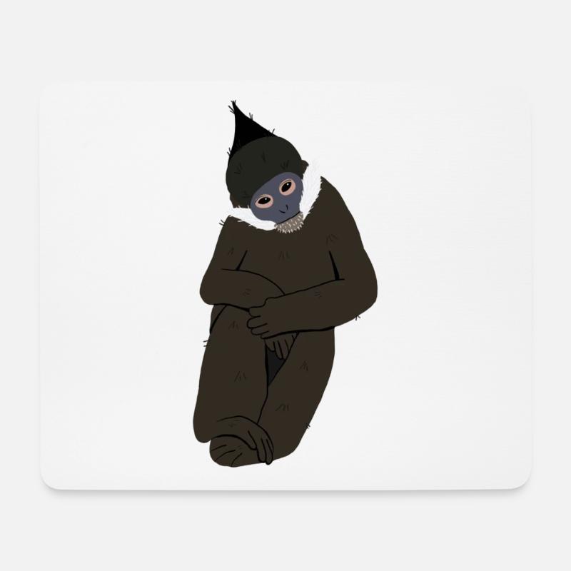 Langur by Francis - Mouse Pad (horizontal) - white