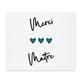 MERCI. THANKS. THANK YOU. ANNIVERSAIRE. NAISSANCE. - Tapis de souris (format paysage) - blanc - Devant