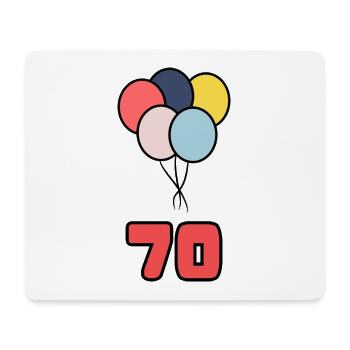 70. 70 JAHRE. 70-JÄHRIGES JUBILÄUM. GEBURTSTAG 70 JAHRE. - Mousepad (Querformat) - Weiß - Vorne