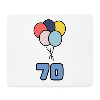 70. 70 JAHRE. 70-JÄHRIGES JUBILÄUM. GEBURTSTAG 70 JAHRE. - Mousepad (Querformat) - Weiß - Vorne