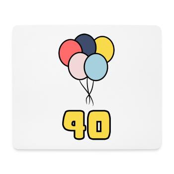JAHRESTAG. ALLES GUTE ZUM GEBURTSTAG. ALLES GUTE ZUM GEBURTSTAG. - Mousepad (Querformat) - Weiß - Vorne