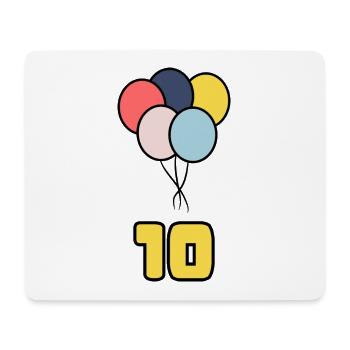 HAPPY BIRTHDAY. HAPPY BIRTHDAY. BIRTHDAY. - Mouse Pad (horizontal) - white - Front