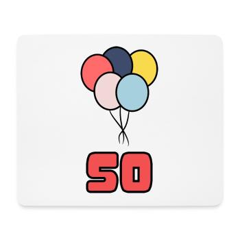 JAHRESTAG. ALLES GUTE ZUM GEBURTSTAG. ALLES GUTE ZUM GEBURTSTAG. - Mousepad (Querformat) - Weiß - Vorne