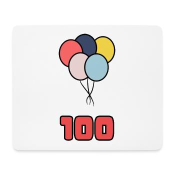 100. 100 JAHRE. 100-jähriges JUBILÄUM. GEBURTSTAG 100 - Mousepad (Querformat) - Weiß - Vorne